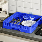 Commercial Dishwasher Tray Rack Polypropylene Full Size Flatware Rack - Image 7
