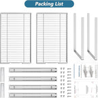 LOVMOR 2 Tier Individual Pull Out Cabinet Organizer 17" W x 21" D, Slide Out - Image 8