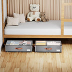 Under bed Storage With Wheels, Large Capacity 7.5 inches Height Storage Bins - Image 6