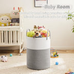 Laundry Basket, Woven Cotton Rope Laundry Hamper, 40L - Image 3