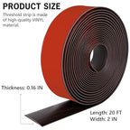 5Ft Floor Transition Strip Self Adhesive Vinyl Cover Floor Strip Flat Divider - Image 2