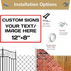 Aluminum Weatherproof Metal Sign Multiple Sizes Custom Personalized Text And - Image 4