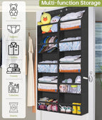 AOODA 2 Pack Over the Door Organizer, Large Capacity Closet Door Hanging - Image 7