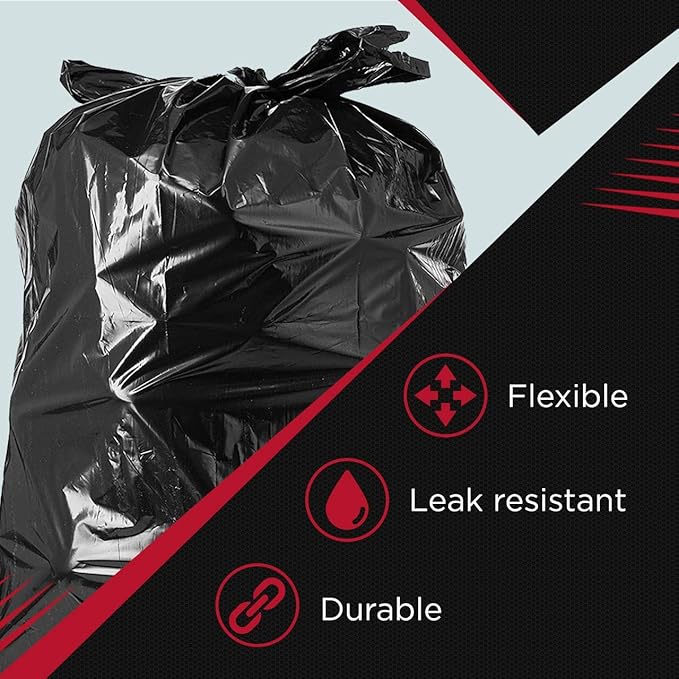 Tasker 65 Gallon Trash Bags Heavy Duty | 50 Count - Image 8