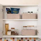3 Pack Small Storage Baskets for Organizing, Cute Woven Decorative Gift Baskets - Image 7