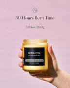 M&SENSE Neroli Tea Scented Candle, 7.05oz 50 Hours Long Lasting Burn 2 Wick Non - Image 3