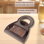 Round Handle Brush and Dustpan Set Small Broom & Dustpan Portable Handheld - Image 3