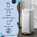 happimess HPM1007D Betty Retro 8-Gallon Step-Open Trash Can - Image 3