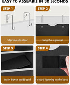 Over The Door Organizer Storage - 50lb Heavy Duty 6 Shelf Over Door Organizer - Image 7