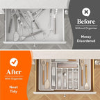 Lifewit Silverware Drawer Organizer, Expandable Utensil Organizer - Image 7