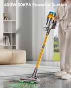 Cordless Vacuum Cleaner, 600W/50KPA, Max 70 Mins Runtime, Self-Standing Vacuum - Image 2
