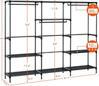 Clothes Rack, Portable Closet, 81.1 Inch Large Capacity Wardrobe Closet - Image 3