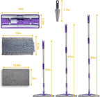 ITTAHO Microfiber Flat Mop Floor Cleaning System, Wet & Dry Dust Mopping - Image 2