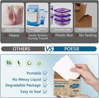 Poesie Travel Laundry Detergent Sheets 120 Sheets Liquidless Clothes Washing - Image 3