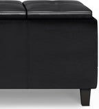 SIMPLIHOME Avalon 42 inch Wide Contemporary Rectangle Tray Storage Ottoman - Image 10