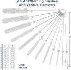 Straw Cleaner Brush Set, 12-Piece 11.8 Inch Long Botthle Cleaning Brush - Image 8