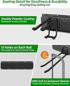 64 inches Garage Tool Organizer Wall Mount, Heavy Duty Garden Tool Organizer - Image 5