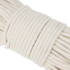 SOUJAP 328 Feet 5/16 Inch Cotton Rope, 8mm Thick Cotton Clothesline Rope - Image 3