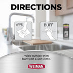Weiman Stainless Steel Cleaner, Removes Dirt, and Grease, No Streaks or Residue - Image 4