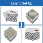 Temary 12x12x12 Fabric Storage Bins 4 Pack - Image 7
