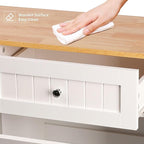 Betterhood Tilt Out Trash Cabinet 10 Gallon Wooden Free Standing Laundry Sorter - Image 6
