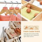 Homode Cedar Chips and Bags, Fresh Cedar Wood Rings and Sachets - Image 3