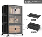 Jalove 90Gal Large Storage Bins - Image 2