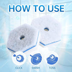 Aimery 40 Count Blue Disposable Toilet Bowl Wand Refills – Easy Clean & Fresh - Image 4