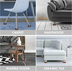 3X3 Round Rubber Caster Cups, Non Slip Furniture Pads, Anti-Slip Gripper - Image 7