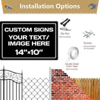 custom signs, Aluminum Weatherproof Metal Sign Multiple Sizes Custom - Image 4