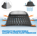 zaa Bathtub Drain Hair Catcher, 2 Pack Silicone Collapsible Bathtub Drain Cover - Image 6