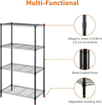 Amazon Basics 4-Shelf Steel Wire Storage Rack, Adjustable, Easy Assembly - Image 5