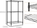 3 Tiers Shelf Metal Storage Shelves Wire Rack Closet Organizers - Image 8