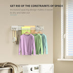 Drying Rack Clothing, Clothes Drying Rack Wall Mounted, Laundry Drying Rack - Image 3