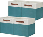 HNZIGE Storage Cubes Bins for Organization Set of 4, Fabric Storage Cube 12 x12 - Image 7