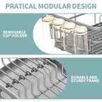 Dish Drying Rack for Kitchen Counter, Large Dish Racks - Image 6