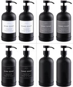 16oz Glass Soap Dispenser with Stainless Steel Pump, 21 Waterproof Labels - Image 5
