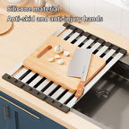 Foldable Dish Drying Rack, Over The Sink Dish Drying Rack ，Dish Drying mat，Dish - Image 4