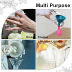 PATIKIL 3 Inch Clear Plastic Funnel - Image 5