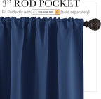 RYB HOME Large Curtains for Living Room 84 inches Length, W 70 x L 84, 2 Panels - Image 2