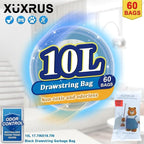 XUXRUS 2.6-3 Gallon Black Bathroom Drawstring Trash Bags - Image 5