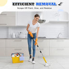 DIYSELF Scraper Tool 5.4ft Adjustable Floor Scraper Long Handle Heavy Duty - Image 2