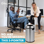 Simpli-Magic 65 Liter Open Top Trash Can, Commercial Grade, Stainless Steel - Image 5