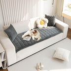OTOB Couch Cover for Dogs Washable, Non Slip Plush Sofa Covers for 3 Cushion - Image 9