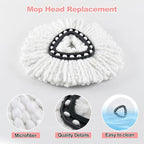 Spin Mop Heads Replacements for O Ceda EasyWring 1-Tank System, 3 Microfiber - Image 5
