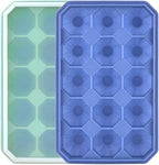 Ice Cube Trays with Silicone Lid, 15 Grid Diamond Shaped Ice Tray Easy Release by Guardians