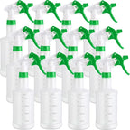 Eccliy 12 Pcs 16 Oz Plastic Spray Bottle, Adjustable Empty Reusable Sprayer by Eccliy