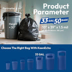 Heavy Duty Contractor Trash Bags 30-33 Gallon 50 Count, 1.5 Mil Extra Thick - Image 6