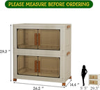 2 Tier Large Stackable Plastic Storage Bins - Image 4