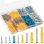 KURUI Drywall Anchors and Screws Assortment Kit 270PCS, 135 Plastic Dry Wall by KURUI
